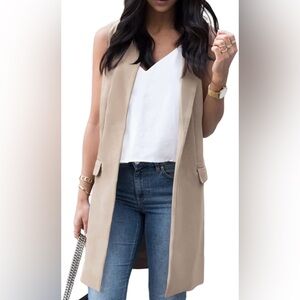 Elegant Tan Women's vest